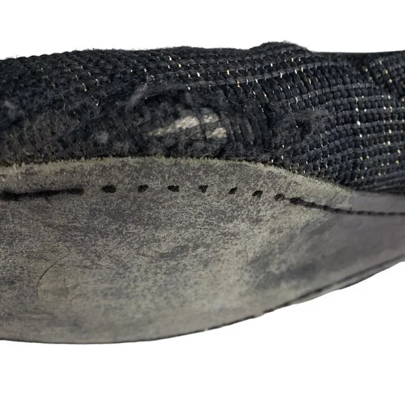 Tory Burch Caroline Arabia Black Elastic Flats 10M, Flaws - Picture 9 of 13